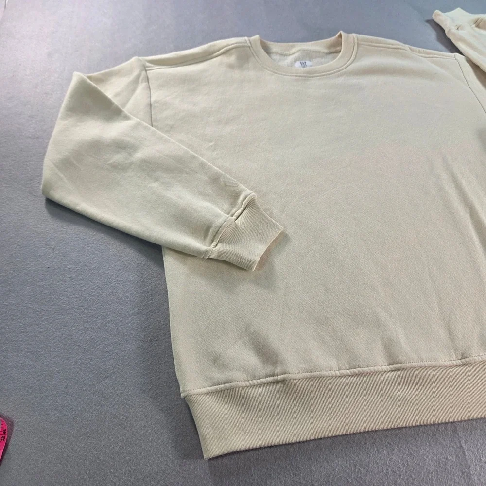 Gap Kids Vintage Soft Crewneck Sweatshirt Cream Beige XXL 14-16 Pullover Fleece